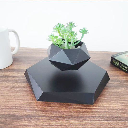 Levitating Magnetic Flower Pot - Creative Home Office Decor - Rooftopboutique