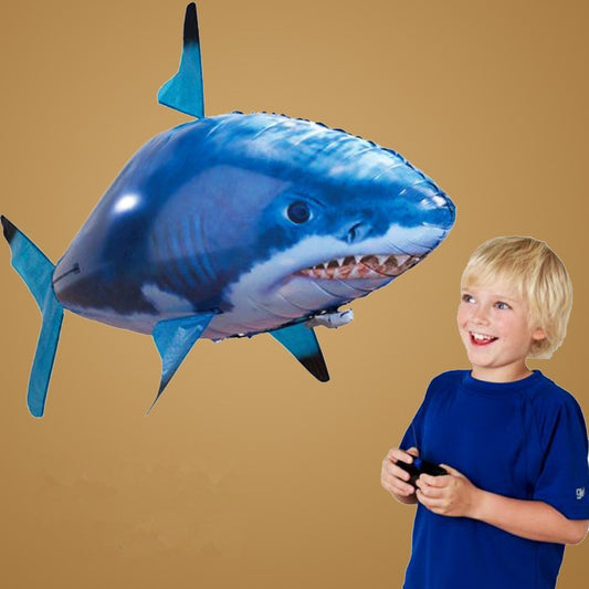 Remote Control Shark Balloon Toy - Indoor Anti-Gravity Hovering Party Gift - Rooftopboutique
